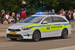 KIA Ceed, der Zollverwaltung, nahm an der Milit�rparade in der Stadt Luxemburg teil.