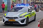 Kia Ceed, des luxemburgischen Zoll, war bei der Milit�rparade in der Stadt Luxemburg dabei.