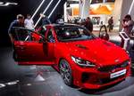Der neue Kia Stinger, ausgestellt auf der IAA 2017 Frankfurt Motor Show (September 2017).