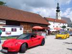 Die ersten Fahrzeuge erscheinen zum Lotustreffen in Waldzell;100725
