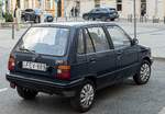 Hier ist ein Maruti Suzuki 800 (R�ckansicht) aus ca 1995-1996 zu sehen. Foto: M�rz, 2026.
