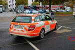 Feuerwehr Frankfurt Mercedes Benz E-Klasse KdoW RD am 15.10.22 bei der Frankopia 2022 im Frankfurter Osthafen