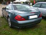 Heckansicht eines Mercedes Benz SL der Baureihe R230. Youngtimertreffen des AMC Duisburg am 21.09.2025.
