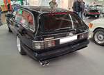 Heckansicht eines Mercedes Benz SGS Shooting Break aus dem Jahr 2026 auf dem Chassis eines C126 aus dem Jahr 1988.