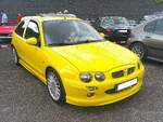 MG ZR160 im Farbton trophy yellow.