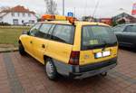 Opel Astra Caravan als ehemaliges ADAC Straßenwachtfahrzeug am 08.03.19 auf Usedom