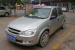 Chevrolet Sail (ein Opel Corsa Stufenheck) in Shouguang, China (23.7.11) 