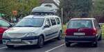 Dacia Logan MCV und Opel Corsa B.