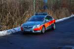 Gefahrenabwehr Wetteraukreis Opel Insignia KdoW Leitender Notarzt beim Abrücken am 31.01.26 nach einer Großübung in Büdinger Gewerbegebiet