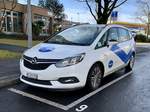 Ein Opel Zafira von Emch Aufzüge der am 30.1.2020 beim Hauptsitz in Bern parkiert ist.
