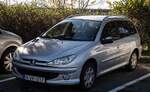 Peugeot 206 SW, fotografiert in November, 2025.