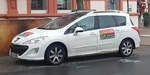 =Peugeot 308 vom Restaurant MAHARAJA steht im April 2022 in Fulda