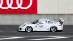 Porsche 911 GT3 Type 991, Trainingsende am 12.6.2014 für die Nr:15 zum Porsche Cup France,Vorrennen der 82.