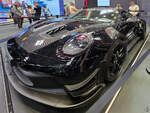 Ein Porsche 911 GT3 RS mit Manthey-Kit, der im April 2026 auf der Messe in Hannover ausgestellt wurde.