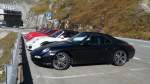 Porsche-911-Parade (meist Carrera S) am Rhone-Gletscher (2.10.11)