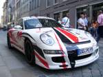 Dieser Porsche stand am 17.08.08 in der Dresdner Altstadt.