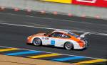 Mitzieher beim Porsche Cup France #69 , Porsche 911 GT3 Type 991, beim Training zum Vorrennen der 24h von Le Mans 2014.