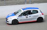Startnummer 14. der Cup-Tourenwagen-Trophy, Lukas Korsch im Renault C lio 3 Cup, 2. Rennen  im Rahmen des Youngtimer Festival in Spa-Francorchamps am 24.7. 2016