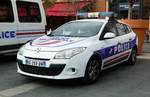 =Renault Megane als Dienstfahrzeug der französischen Polizei steht im September 2017 in Nizza