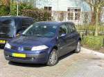 Renault Megane fotgrafiert in Muiden, Niederlande am 20-04-2008.