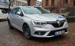 =Renault Megane von OTIS-Aufzüge steht im Februar 2022 in Hünfeld