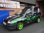 Seat Inca, der Transporter auf Seat-Ibiza-Basis, mit  Joker  Airbrush, US-Car-Show Grefrath 2011-08-21
