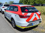 =Seat Leon vom DRK BRACKENHEIM steht auf dem Parkplatz der RettMobil 2025