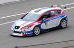 Startnummer 51. der Cup-Tourenwagen-Trophy, Ingo Lauscher im Seat Leon Supercopa, 2. Rennen im Rahmen des Youngtimer Festival in Spa-Francorchamps am 24.7.2016