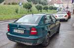 Rückansicht: Skoda Octavia Mk1 in  Smaragd Green . Aufnahme: 04.2021