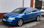 Diesen Skoda Octavia Mk2 RS in  Race Blue  habe ich in Dezember, 2022 fotografiert.