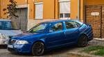 Hier ist ein Skoda Octavia RS (Race Blue) aus der zweiten Generation zu sehen. Die Aufnahme stammt von 04.2026