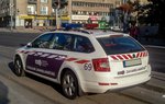 Skoda Octavia Mk3 Combi der Entstörungsabteilung des Budapester Verkehrszentrums.