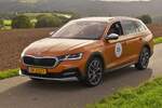 Skoda Octavia, vom Organisationsteam, bei der Luxemburg Classic dabei.