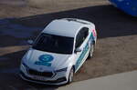 Skoda Octavia des Fahrdienstes SafeKab in Ivergordon am 26.05.25