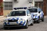 Skoda Oktavia als Fahrzeug der portugiesischen Polizei PSP (Olhão/Portugal, 05.02.2020)