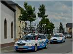 Ein Skoda Superb und ein Skoda Oktavia Mannschaftswagen von  FDJ  bei der  Skoda Tour de Luxembourg  aufgenommen am 04.06.2011.