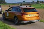 Heckansicht Skoda Octavia, bei der Luxemburg Classic dabei. 29.09.2023