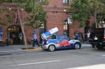 Dieser Smart macht Werbung mit Red Bull am  Fisherman´s Warf San Francisco USA 09 2012   