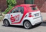 =Smart als Werbetr�ger f�r die Sparkassenversicherung steht im Juni 2026 in H�nfeld