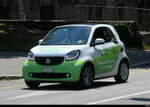 Ein Gr�ner Werbesmart unterwegs in der Stadt Lausanne am 18.07.2026