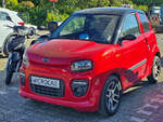 Auf einem Hattinger Parkplatz habe ich dieses Microcar im April 2026 M.Go 6 Plus entdeckt.