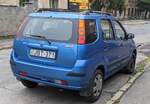 R�ckansicht: Suzuki Ignis in der Farbe Adritic Blue.
