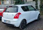 Rückansicht: Suzuki Swift III Sport. Foto: Januar 2021.