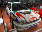 Toyota Corolla WRC    Baujahr 1999, 4 Zylinder, 1998 ccm, 300 PS    Die PKW-Sammlung ist in einem zweiten Gebäude untergebracht, dass sich auf dem Gelände der lokalen Straßenmeisterei