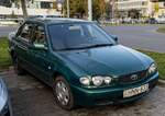Diesen dunkelgrüner Toyota Corolla E110 habe ich in August, 2022 aufgenommen.