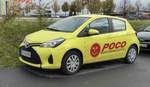 =Toyota Yaris der Firma  POCO  steht im Oktober 2017 in Petersberg