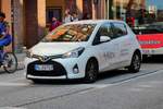 =Toyota Yaris der Pflegehilfe AKTIV unterwegs in Lübeck im September 2018
