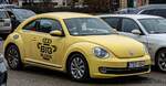 VW New Beetle Mk2 in Yellow Rush, gesehen in 01.2026