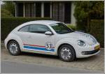 VW Beetle mit Herbie Streifen gesehen am 16.04.2013.