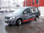 VW Caddy vom  Malteser Hausnotruf  unterwegs in 36088 Hünfeld, Januar 2015